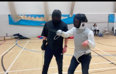 A typical fencing lesson with one of the club coaches