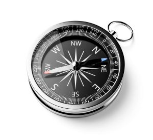 A common 360 degree compass.